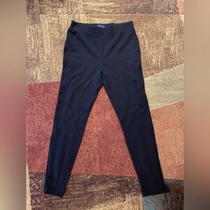 Black Ponte Pants / Ponte Leggings Yoga Skinny Leg Crop Dress Pants / Capris